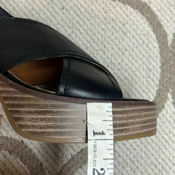 Lucky Brand Delmie leather Backstrap High Heel Sandals platform, NWOT - Picture 8 of 17
